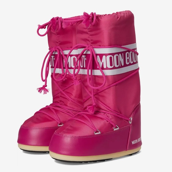 Moon Boot Shoes - Moon Boot Pink Ankle Boots